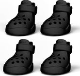 PawPosh dog shoes black-outsole offer strong grip on wet surfaces for safer outdoor walks.