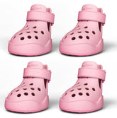 PawPosh dog shoes with non-slip waterproof outsole providing secure grip on slick surfaces.