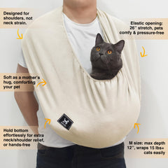 PAWPUBBY Cat Sling Hands-Free Comfort demonstrates easy bonding while you move.
