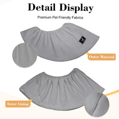 PAWPUBBY cat sling soft breathable fabric keeps pet and owner comfortable during cuddles.