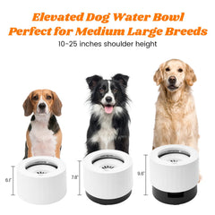 Pawque raised 95oz floating disk slows drinking for calmer sipping