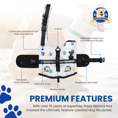 Paws Aboard adjustable straps customize fit for dogs of varying shapes and sizes