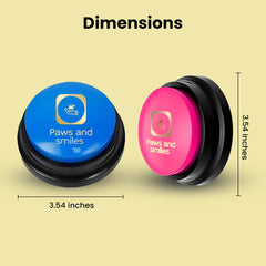 Paws & Smiles dog talking buttons purple color ideal for daily routine training