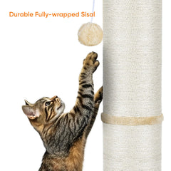 PAWSCRAT dangling balls provide interactive play to keep cats engaged and active.