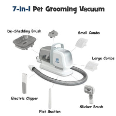 Pawsest all-in-one grooming kit with attachments enables seamless tool switching