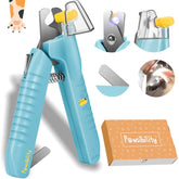 Pawsibility nail clippers with LED light illuminate nails for safer trimming.