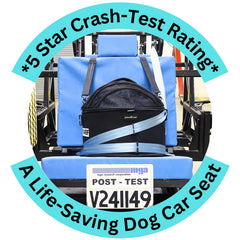 pawsincar 3-in-1 small dog car seat close-up with padding