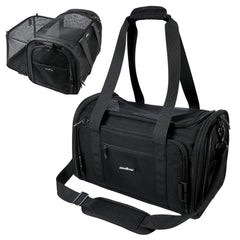 PawsInCar airline-approved under-seat carrier for easy in-cabin travel.