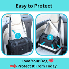 PawsInCar Premium Cat Carrier soft 900D Oxford fabric close-up