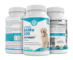 Pawsitive SAM-e dog chew bacon flavor supports cognitive function and tasty palatability.