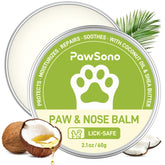 PawSono Lick-Safe Paw Balm close-up highlighting hydrating cream for dry paw pads