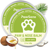 PawSono lick-safe paw balm packshot with twin jars for easy year-round protection