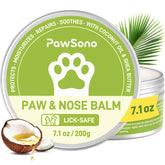 PawSono lick-safe paw balm tube for dog paw hydration and protection.