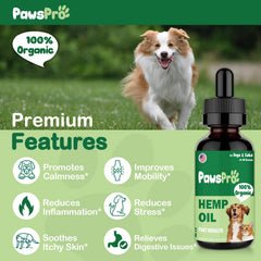 PawsPro hemp oil dropper dispensing drops for easy daily use