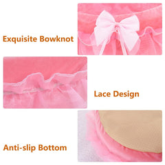 Pawstrip pink pet sofa soft plush fabric - plush softness for relaxed naps.