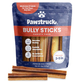 Pawstruck Natural bully sticks package front for small dogs with low-odor design