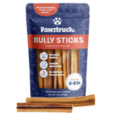 Pawstruck Premium Bully Sticks bag front showing consistent-weight packaging for value