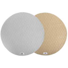 Pet Parents Pawtect Pads 36-inch round shows absorption-technology for superior liquid containment.
