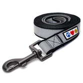 Pawtitas Black Dog Leash 6ft with padded handle for comfortable daily walks.
