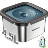 Pawtners dog water bowl no spill blue outer view showing large capacity for busy households