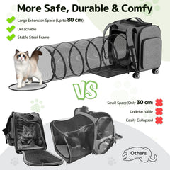 Pawtners expandable tunnel design for extra space