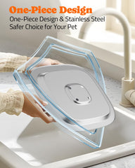 Pawtners large-capacity 4L bowl; fewer refills for big dogs.