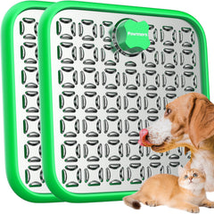 Pawtners Lick Mat 2-pack front view shows quick setup for slow feeding