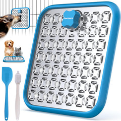 Pawtners lick mat stainless steel large 9x9 area for slow feeding