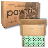 Pawtopia value-pack box with poop-bag rolls highlights eco-friendly packaging.