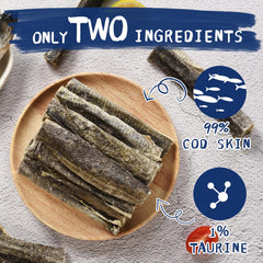 PAWUP gluten-free cod skins rolls closeup shows grain-free, protein-packed snack.