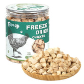 PAWUP pollo deshidratado ingrediente único: snack proteico para perros y gatos.