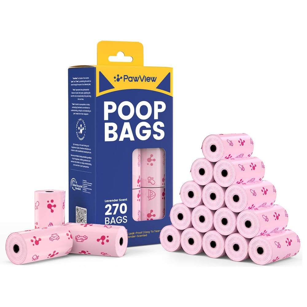 PawView leakproof roll showing sturdy bags for mess-free pickups