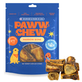 PAWW CHEW beef marrow bone closeup showing rich texture for long-lasting chews