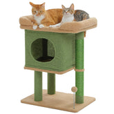 PAWZ Road cat tree top perch offers secure lounging and elevated view.