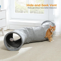 PAWZ Road cat tunnel faux fur detail for cozy hiding spots