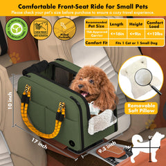 PAWZIDEA center console seat side pockets keep treats within reach
