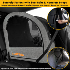 PAWZIDEA portable dog crate folded flat for compact storage after trips.
