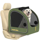 PAWZIDEA portable dog crate front-door view for relaxed road trips