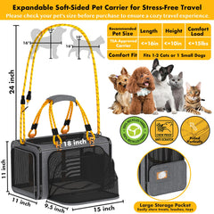 PAWZIDEA top mesh door for better airflow and easy pet access