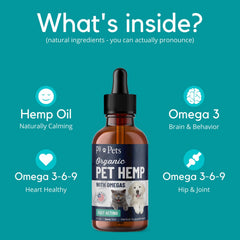 PB Pets Organic Hemp Oil dropper for easy daily dosing