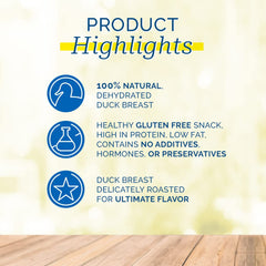 PCI Quackers raw dehydrated duck-breast highlights a single-ingredient protein snack.