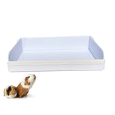 pcprbfk Andescobo guinea pig kitchen top view highlights tidy cage organization and accessibility.