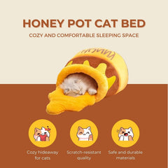 PECHVINO Honey Pot Cat Bed removable cushion for easy cleaning