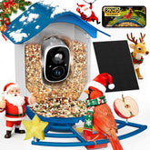 PeckCam Smart Bird Feeder Camera 2K view captures crisp backyard birds for anytime viewing