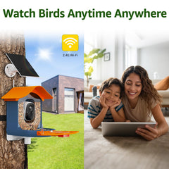 PeckCam solar-powered design keeps your feeder running outdoors