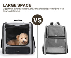 Pecute cat carrier backpack ventilation mesh keeps pets cool on warm-weather outings.