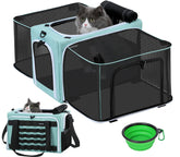 Pecute Cat Carrier Expandable airline-compatibility for safe travel on major airlines