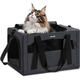 Pecute Cat Carrier Stable XL frame provides sturdy support for secure travel.