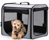 Pecute dog carrier assembly demonstrates quick setup for hassle-free travels