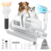 Pecute dog grooming vacuum-dryer main unit showing all-in-one grooming power